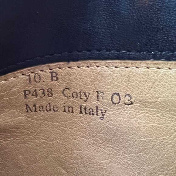 Coach Coty Boots, Black Leather Back Laces, Mid-Calf Size 10, Made in Italy EC - Picture 11 of 11